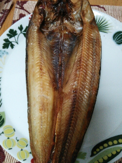 ホッケ開きの醤油焼