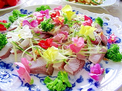 ハマチの刺身 春仕立て レシピ 作り方 By Stacy 001 楽天レシピ