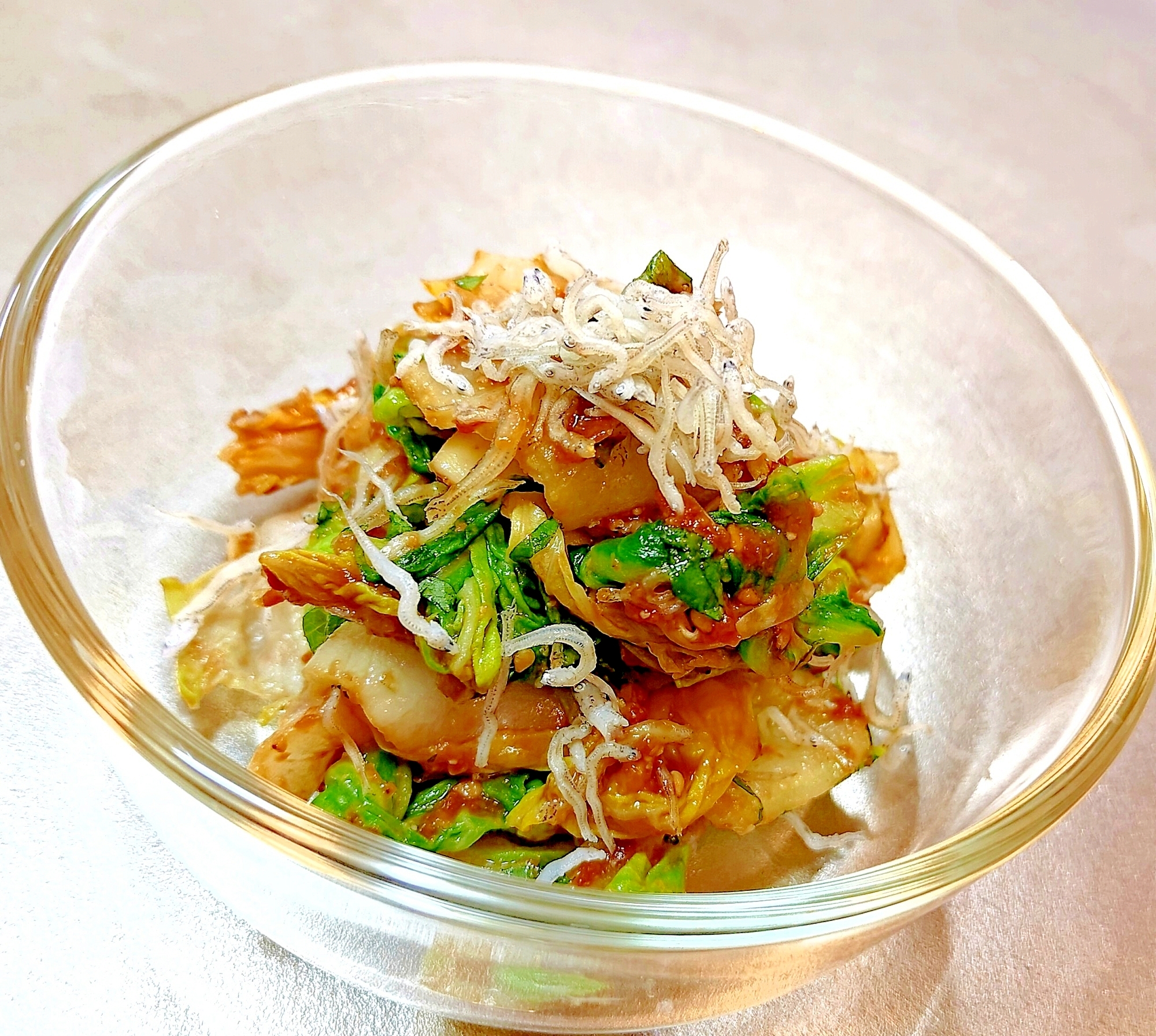 大葉香る♪白菜としらすの味噌和え◆和風,ヘルシー