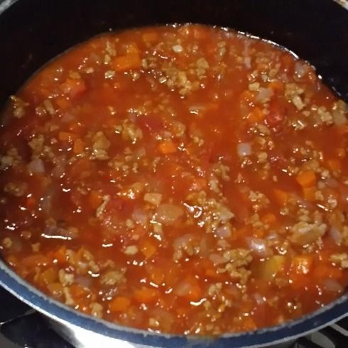 合い挽き＆鶏ミンチで作るミートソース