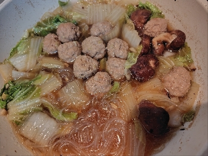 白菜と肉団子のトロトロ煮♪
