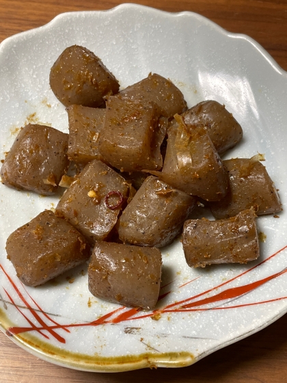 豆板醤de簡単♪ピリ辛こんにゃく炒め