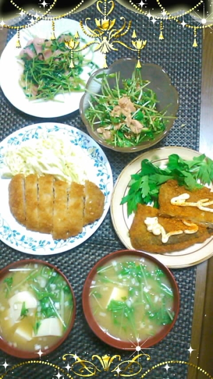 水菜と豆腐のお味噌汁
