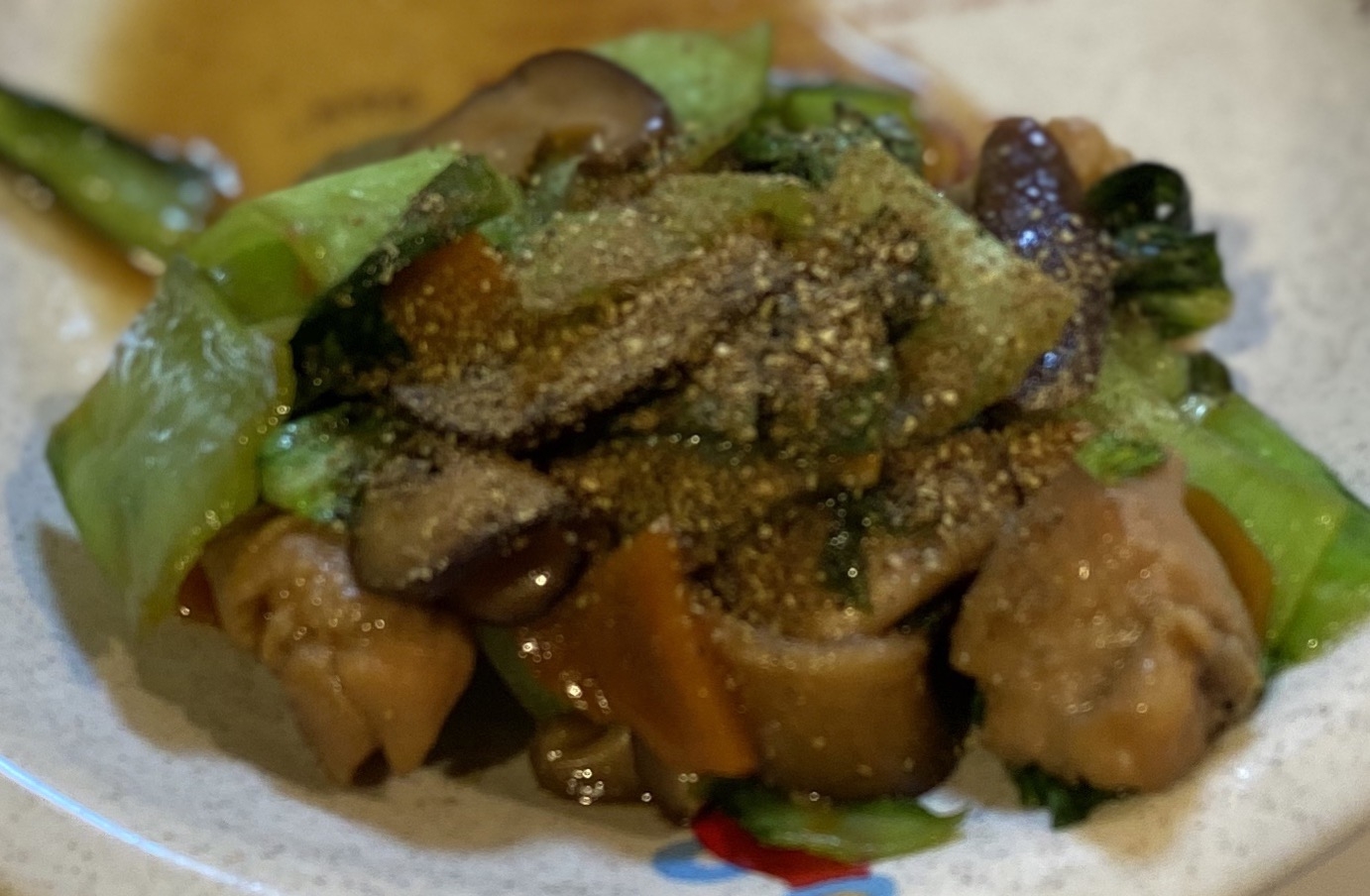 ♡:鶏肉とチンゲン菜の山椒炒め