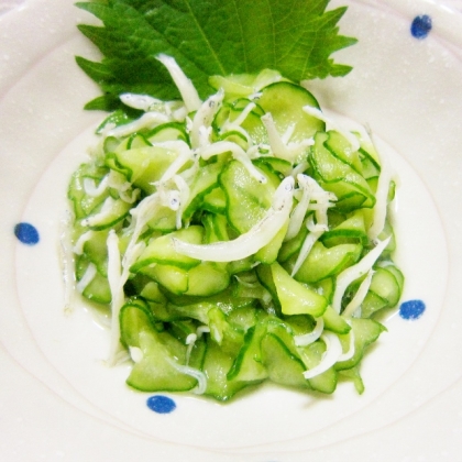 さっぱり✨しらすと胡瓜の酢の物