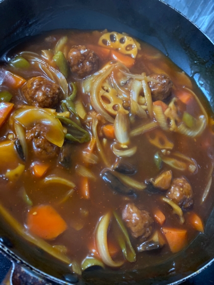 子どもが喜ぶ☆肉団子のケチャップ煮