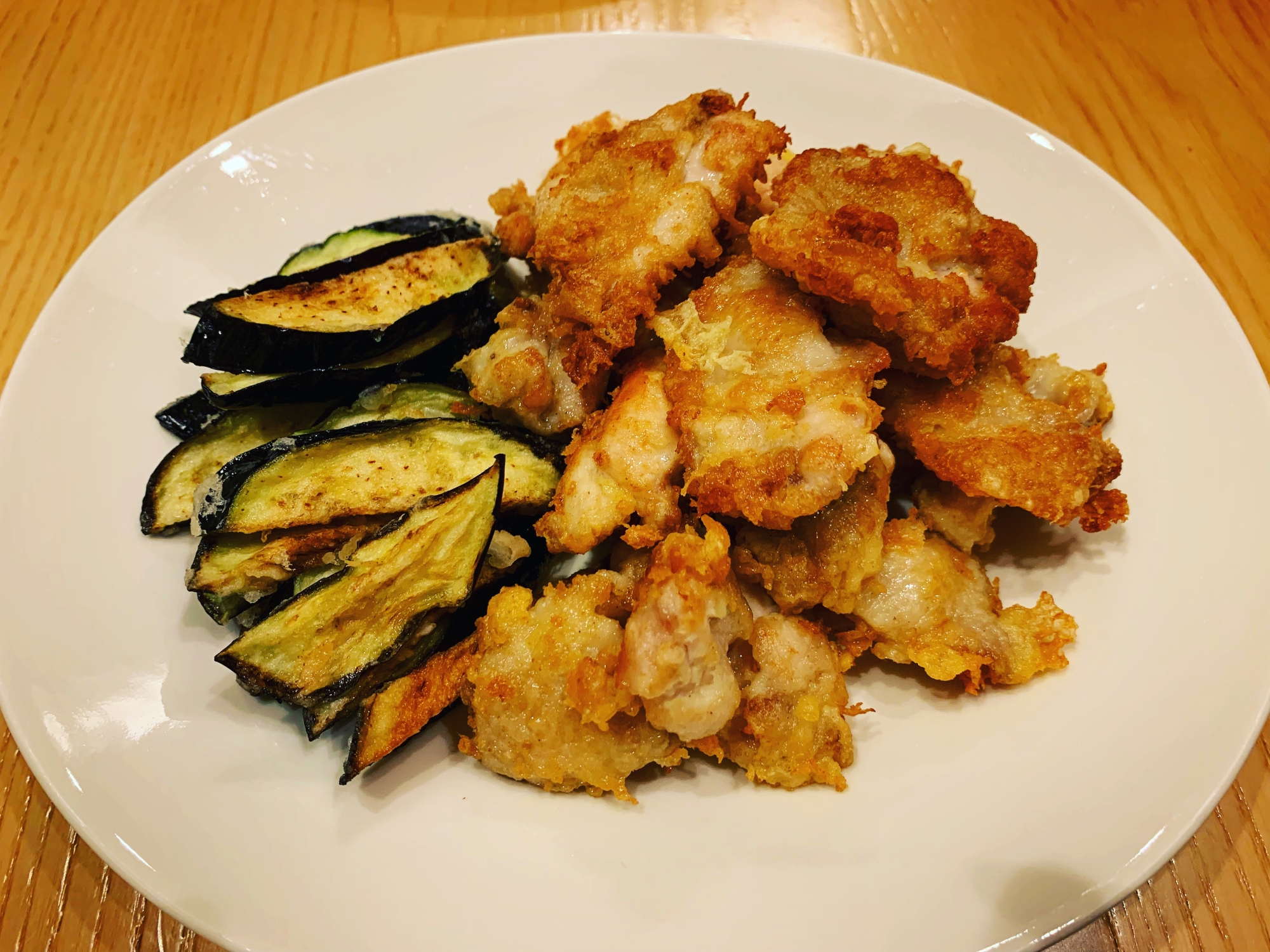 鶏小肉と茄子の天麩羅