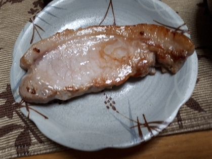 塩麹で✿豚ロースのステーキ