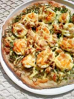 ゆで卵とツナのピザ レシピ 作り方 By Rakutennn001 楽天レシピ ゆで卵とツナのピザ レシピ 作り方 By Rakutennn001 楽天レシピ