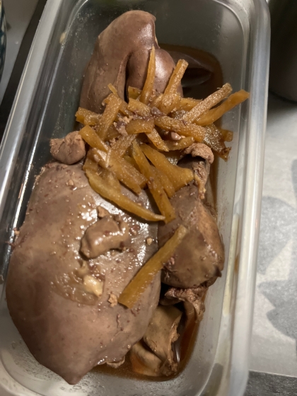 我が家の定番！生姜の効いた鶏肝煮