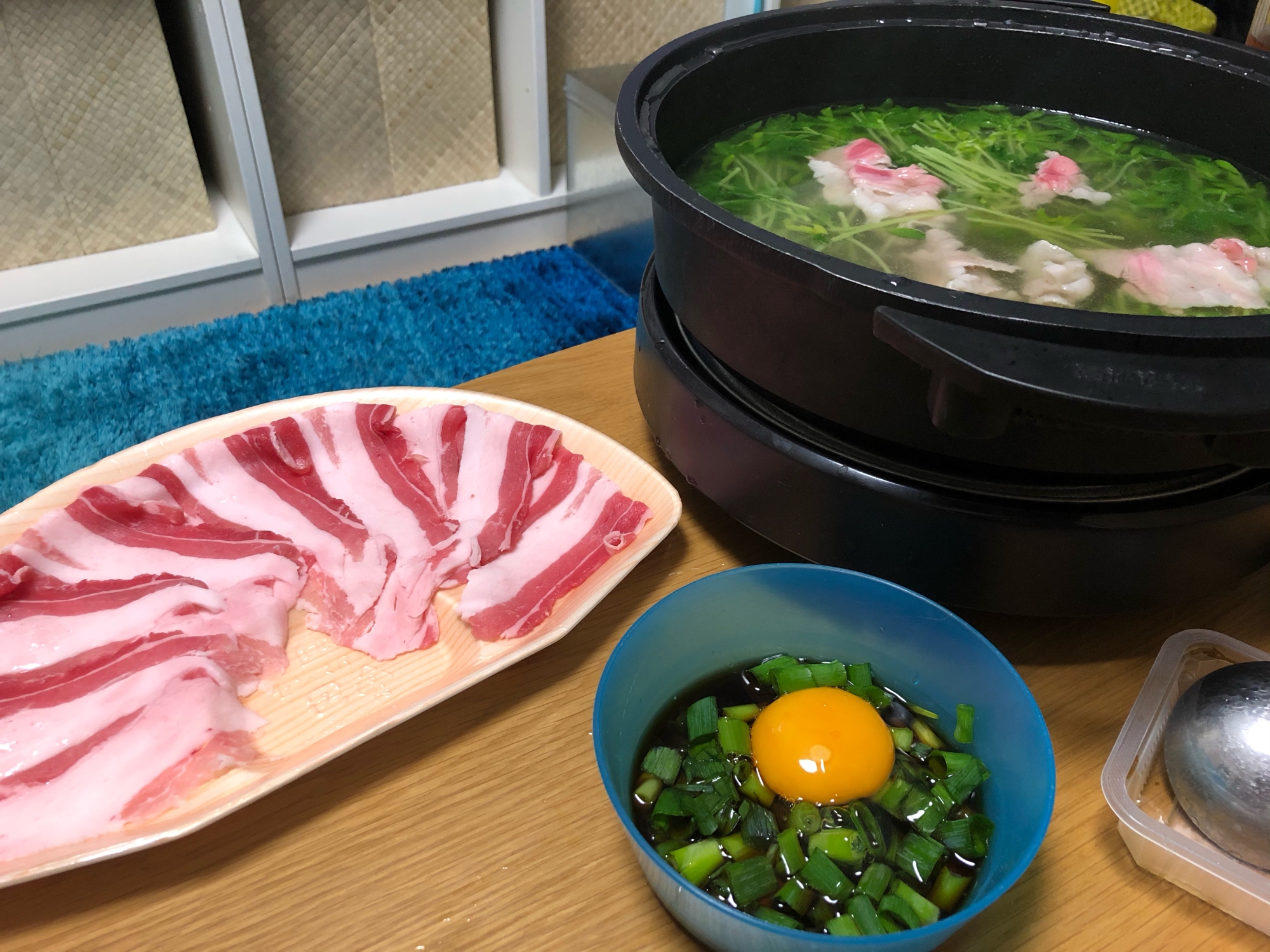 塩ラーメンの調味料でできるしゃぶしゃぶ！