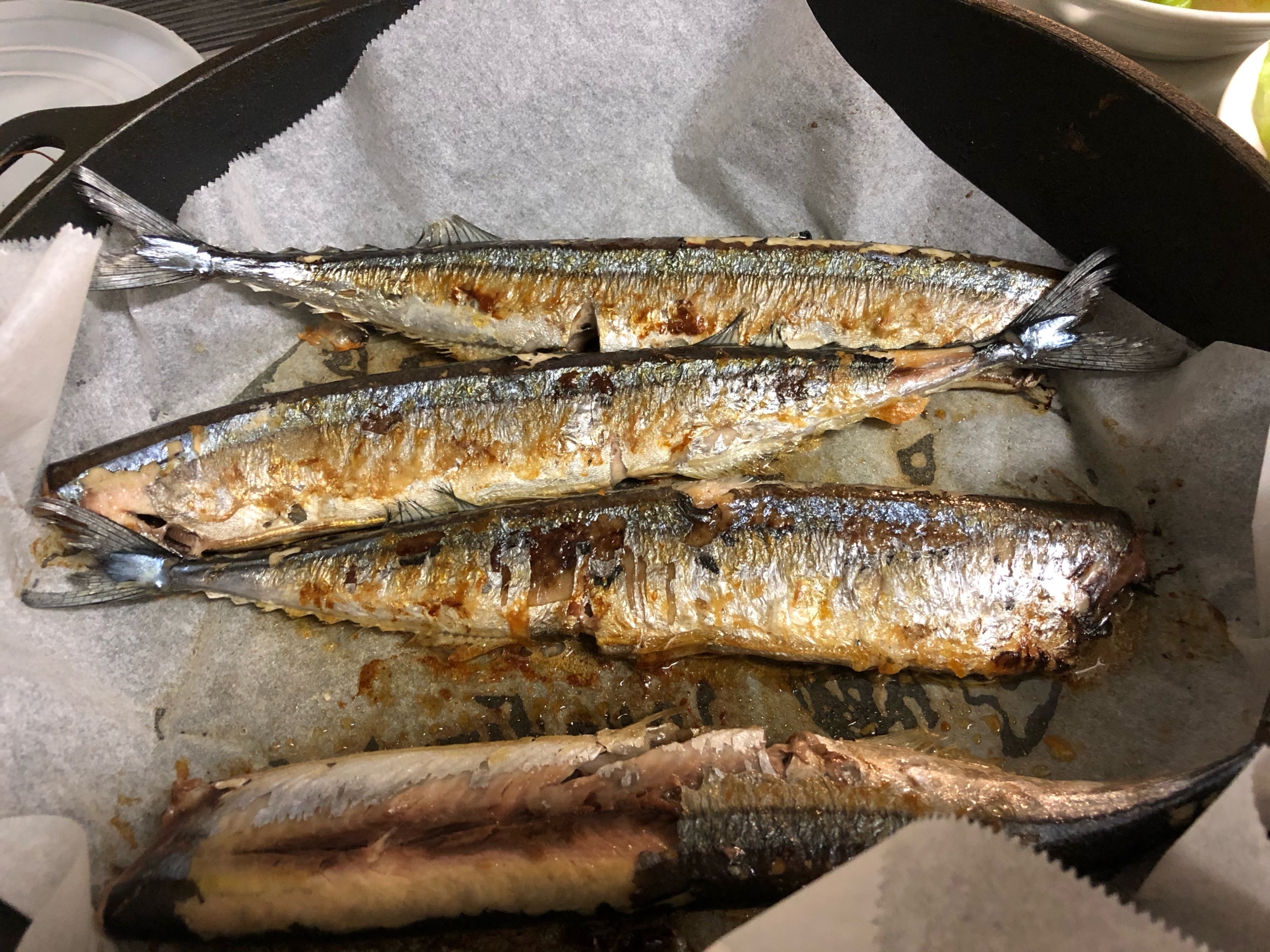 さんまの塩焼き クッキングシートで後片付け楽チン レシピ 作り方 By なまかわママ 楽天レシピ さんまの塩焼き クッキングシートで後片付け楽チン レシピ 作り方 By なまかわママ 楽天レシピ
