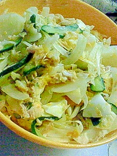 玉ねぎin★野菜たっぷりツナ玉サラダ