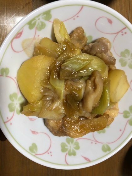 鶏肉と大根とじゃがいもの煮物