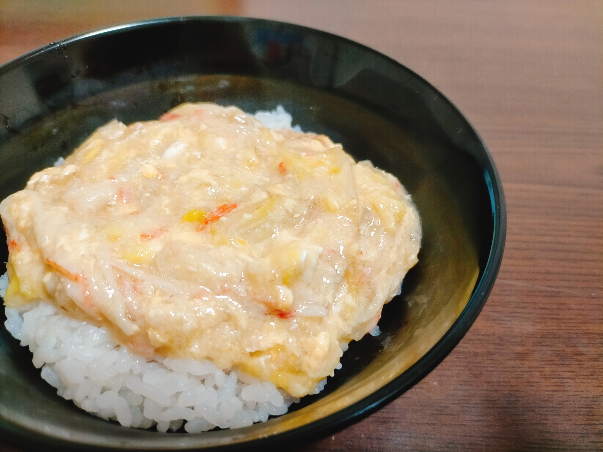 白菜カニカマ玉子だけ★簡単ふわとろ丼