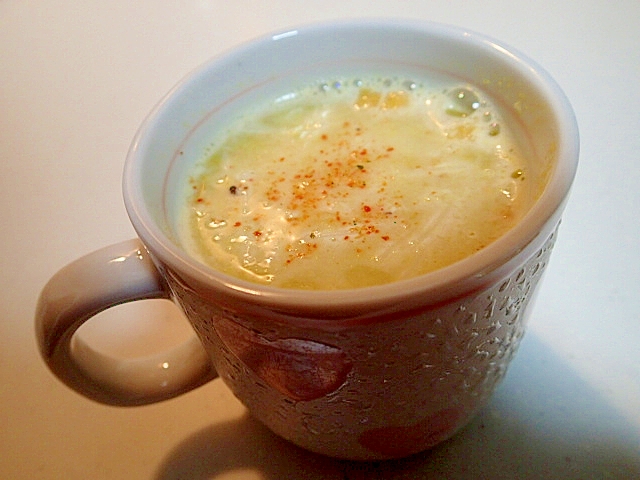 カップスープで　えのき茸と生姜のコ一ンスープ