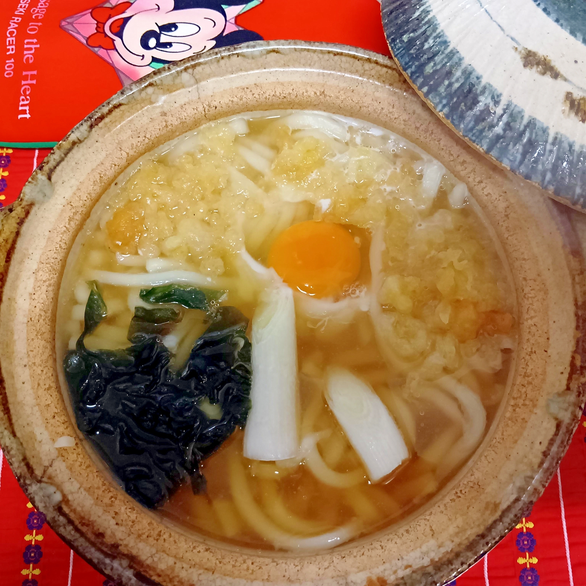 月見鍋焼きうどん