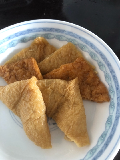 電子レンジで♪油揚げの甘辛煮