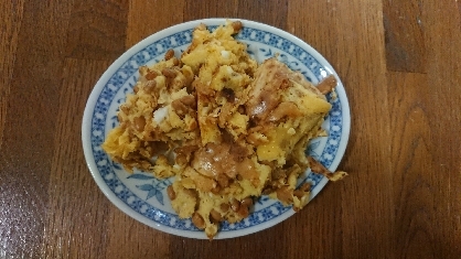 納豆卵お焼き