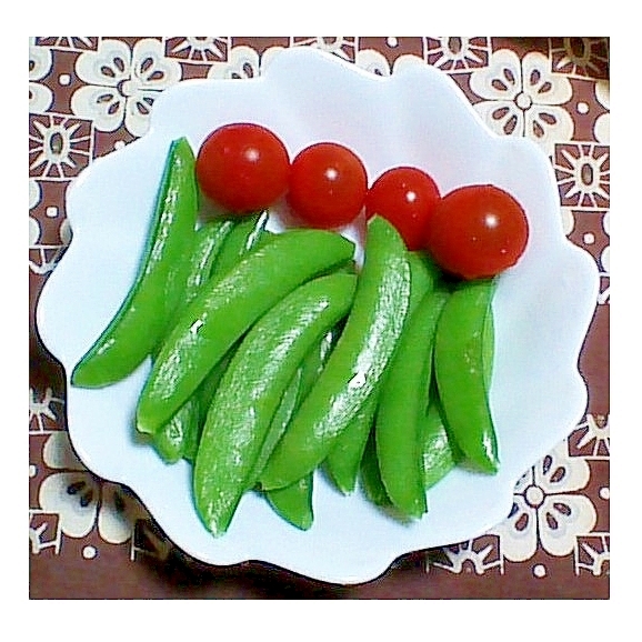 さやえんどうの白ワイン蒸し（塩レモン風味）