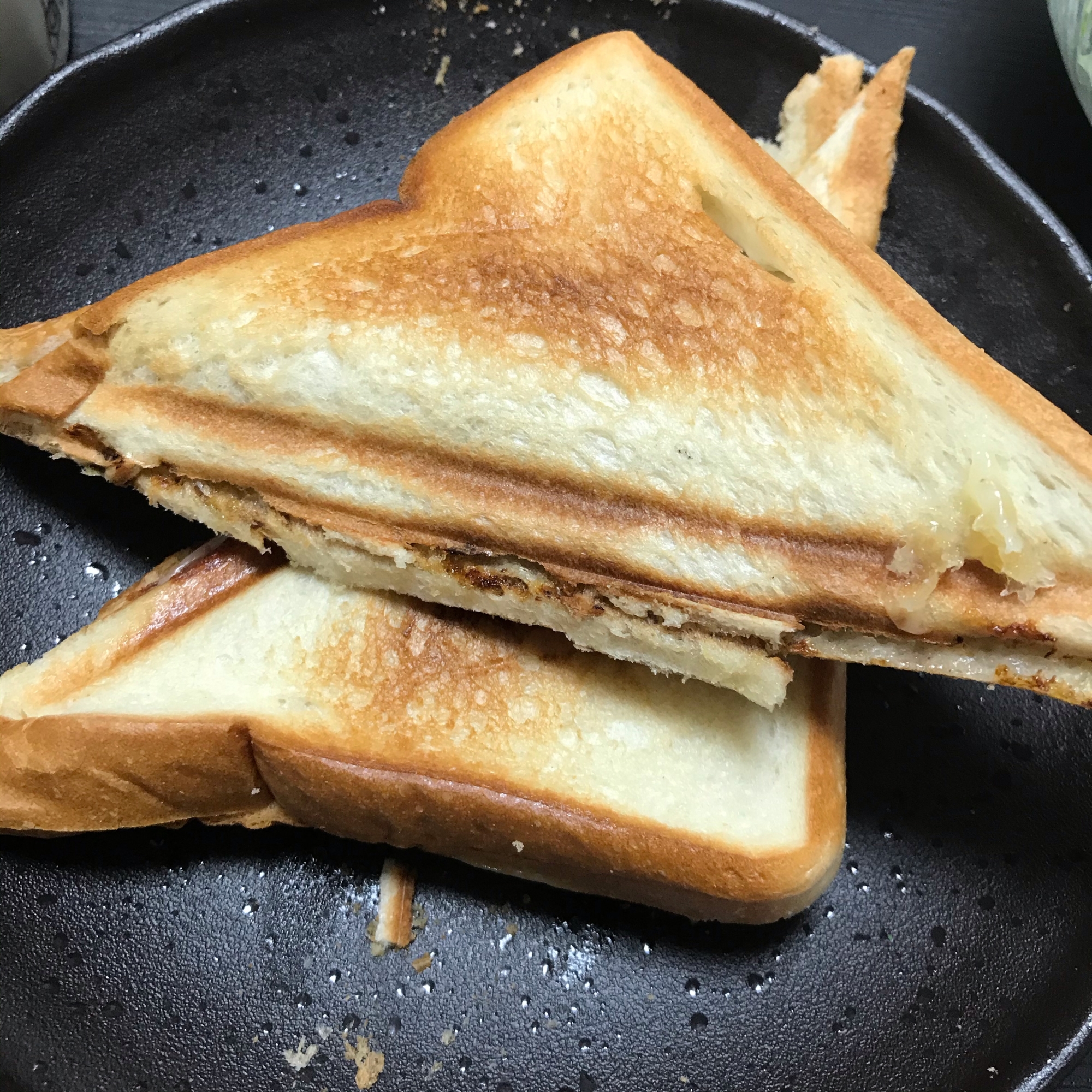 ホットサンド☆バナナナッツハニー