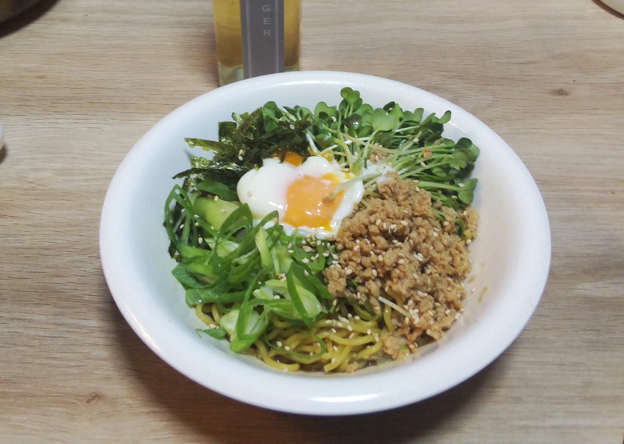 鶏そぼろ油そば レシピ 作り方 By 菌活女子 楽天レシピ 鶏そぼろ油そば レシピ 作り方 By 菌活女子 楽天レシピ