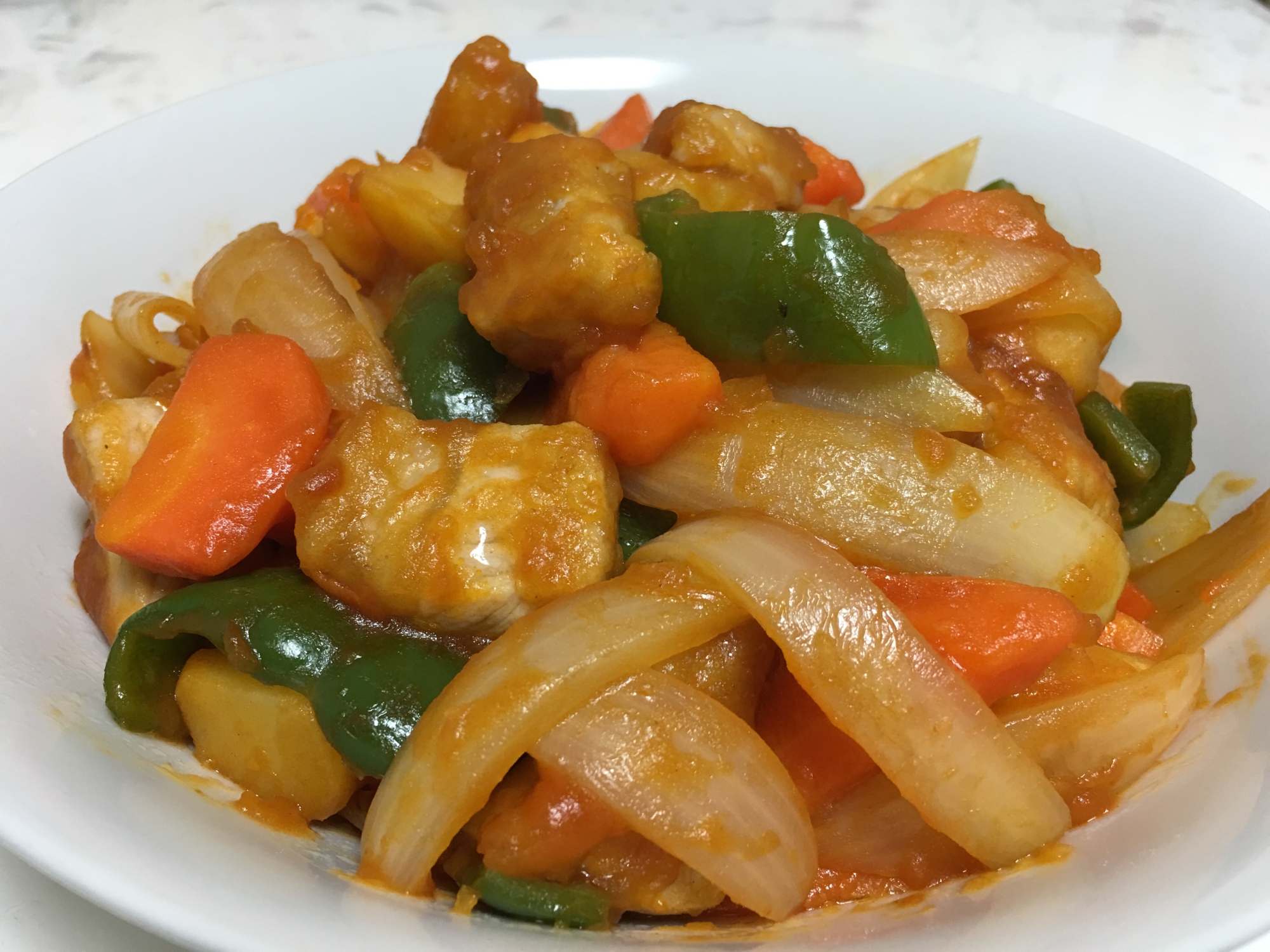 じゃがいも入り♩我が家の酢豚‼