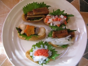 カラフル稲荷寿司