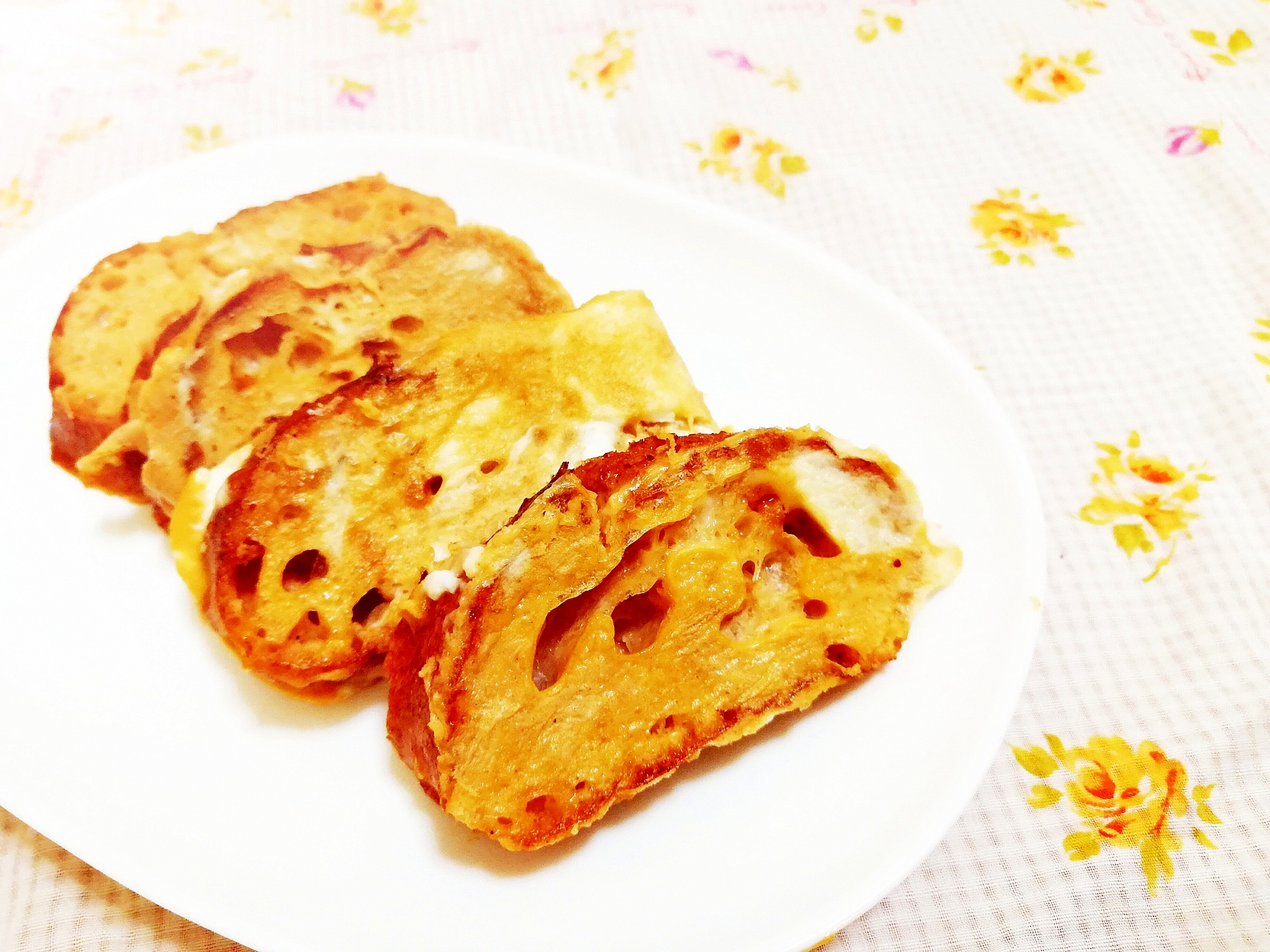 黄粉風味♪フランスパンのフレンチトースト