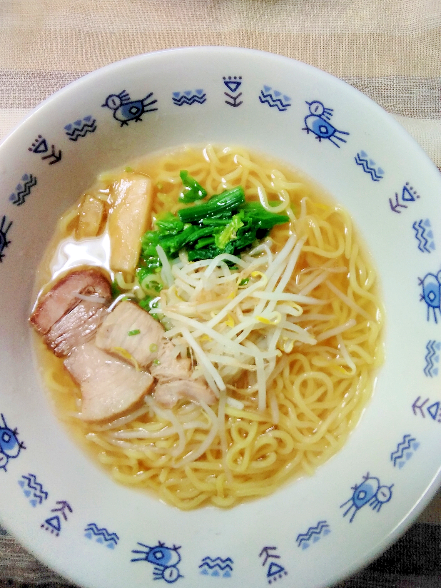 我が家のあっさりいりこラーメン