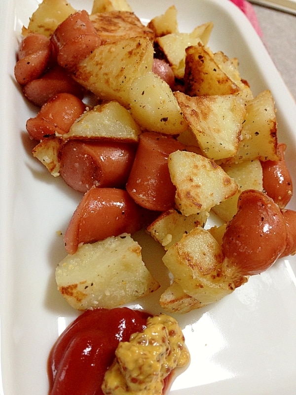 ジャーマンポテト 表面カリッ中はモチ☆クセになるジャーマンポテト レシピ・作り方 by