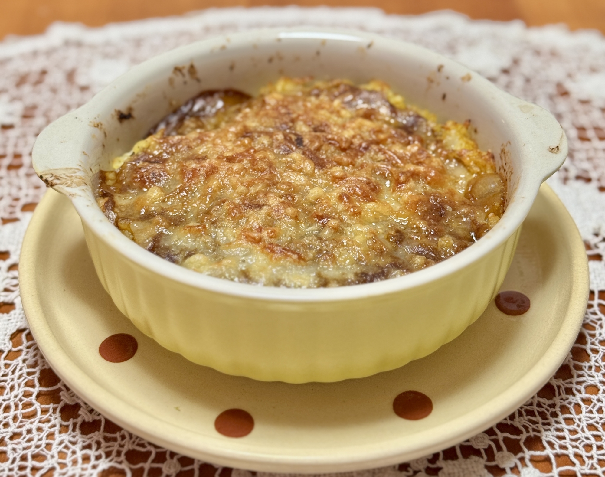 レトルトカレーとカレー麹で☆チーズドリア