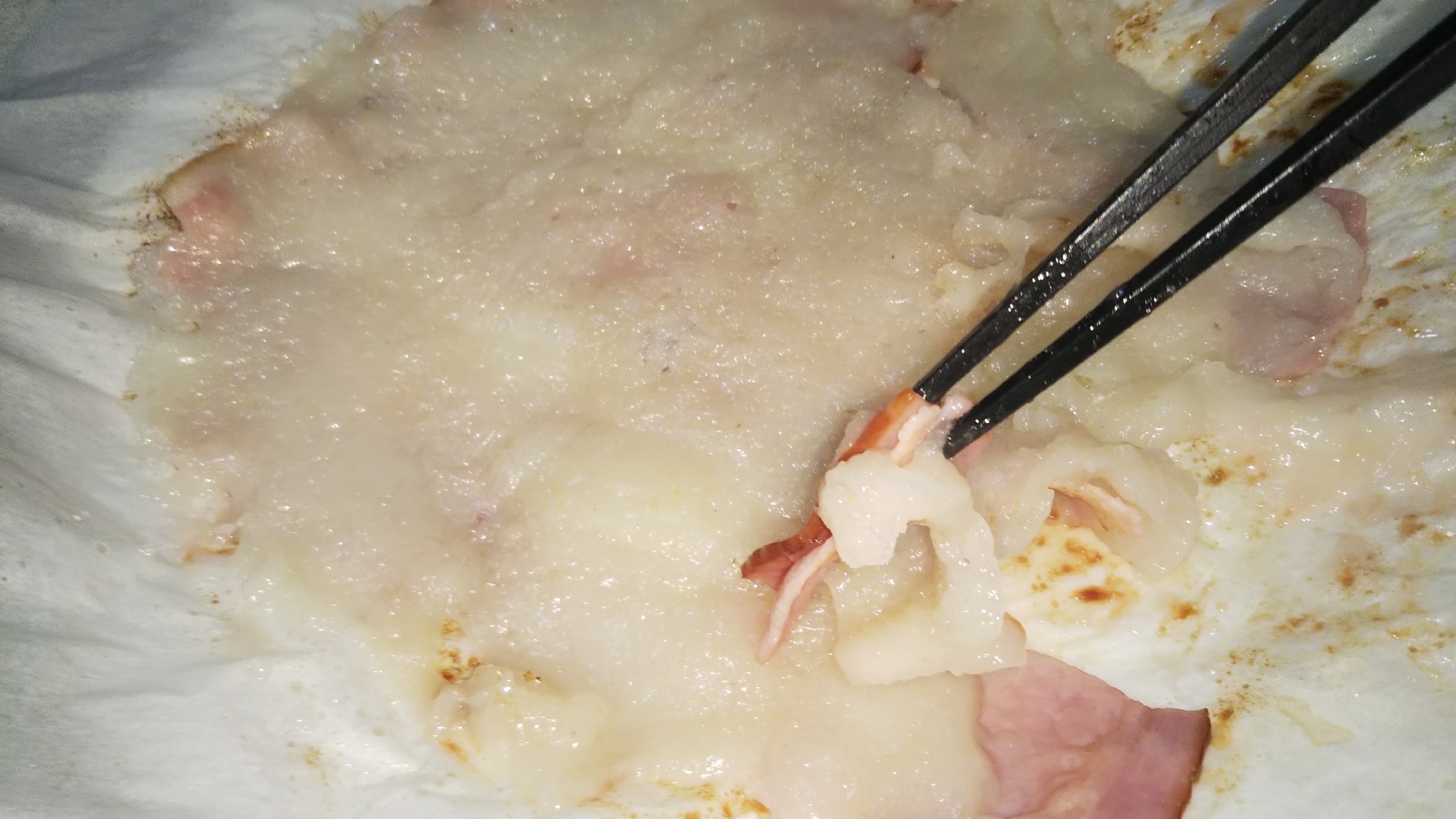 多所帯におすすめ!フライパンで一気に餅ベーコン