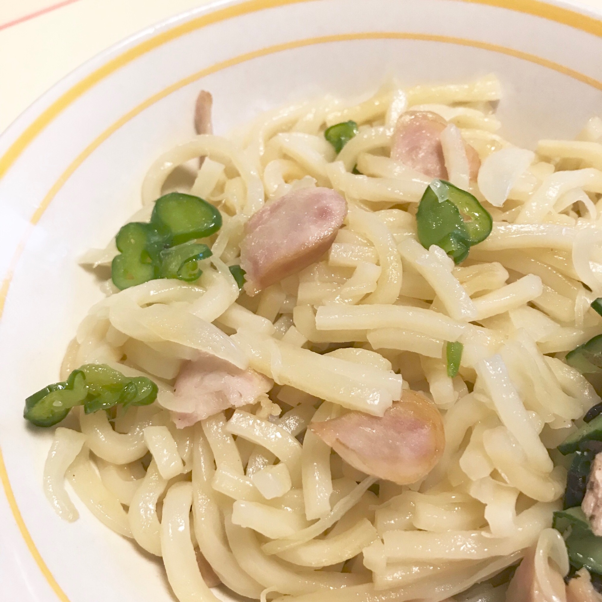 【幼児食】昆布茶で焼きうどん