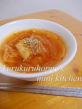 キムチ漬で簡単キムチスープ