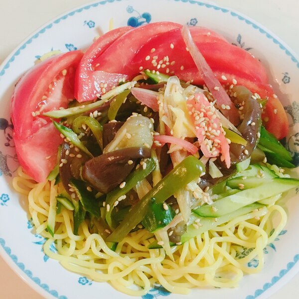 さっぱり茄子ピーマンプラスの夏野菜冷やし中華 レシピ 作り方 By ミンリンゴ 楽天レシピ さっぱり茄子ピーマンプラスの夏野菜冷やし中華 レシピ 作り方 By ミンリンゴ 楽天レシピ