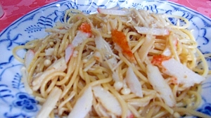 柚子こしょう風味のパスタ