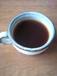 コーヒーと緑茶、意外な組み合わせでしたが、美味しかったです。ごちそうさまでした。