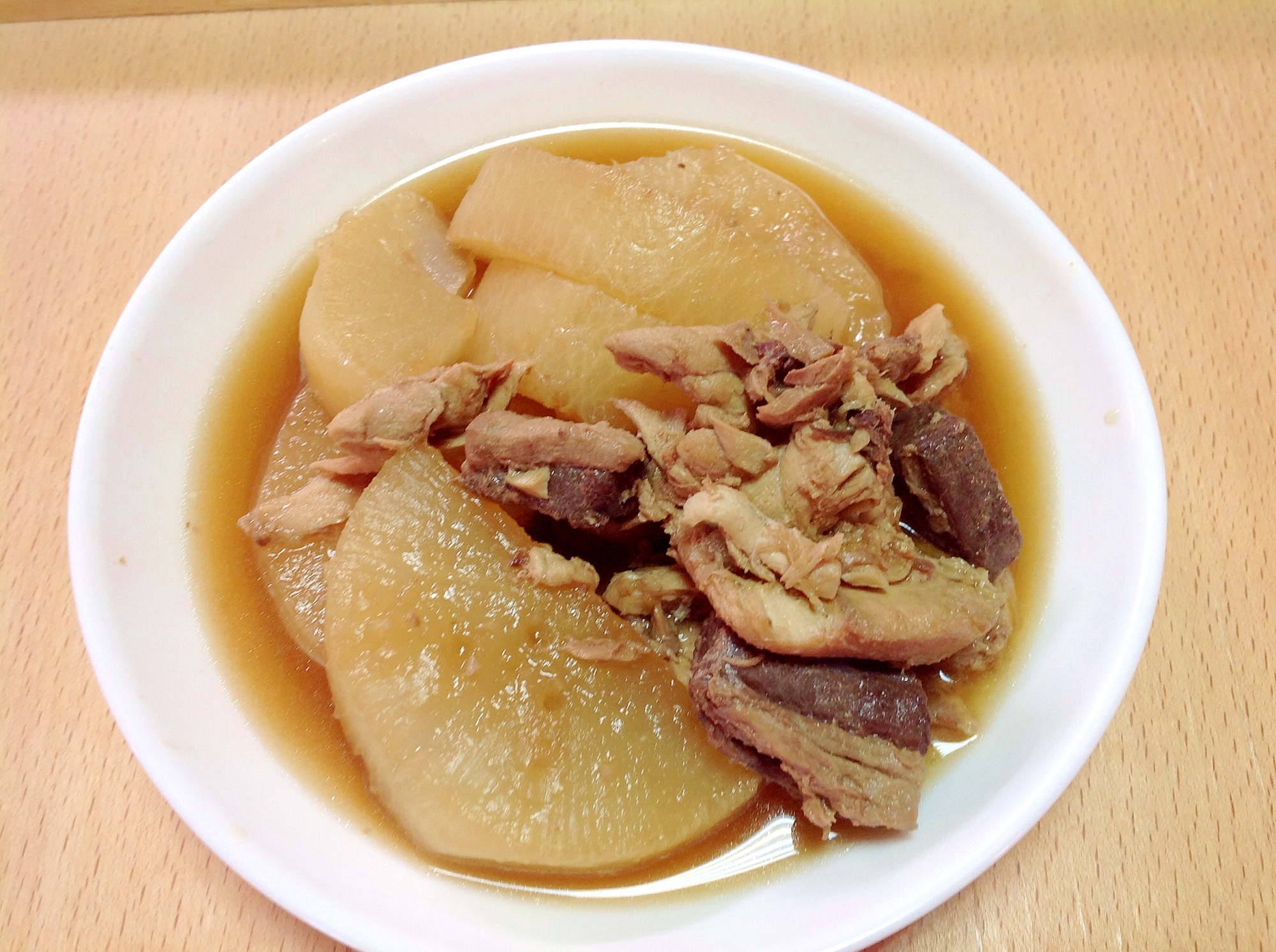 大根とまぐろの煮物♪