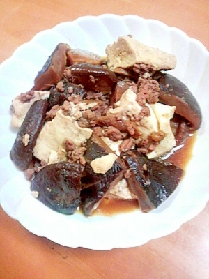 豆腐と干し椎茸の煮物