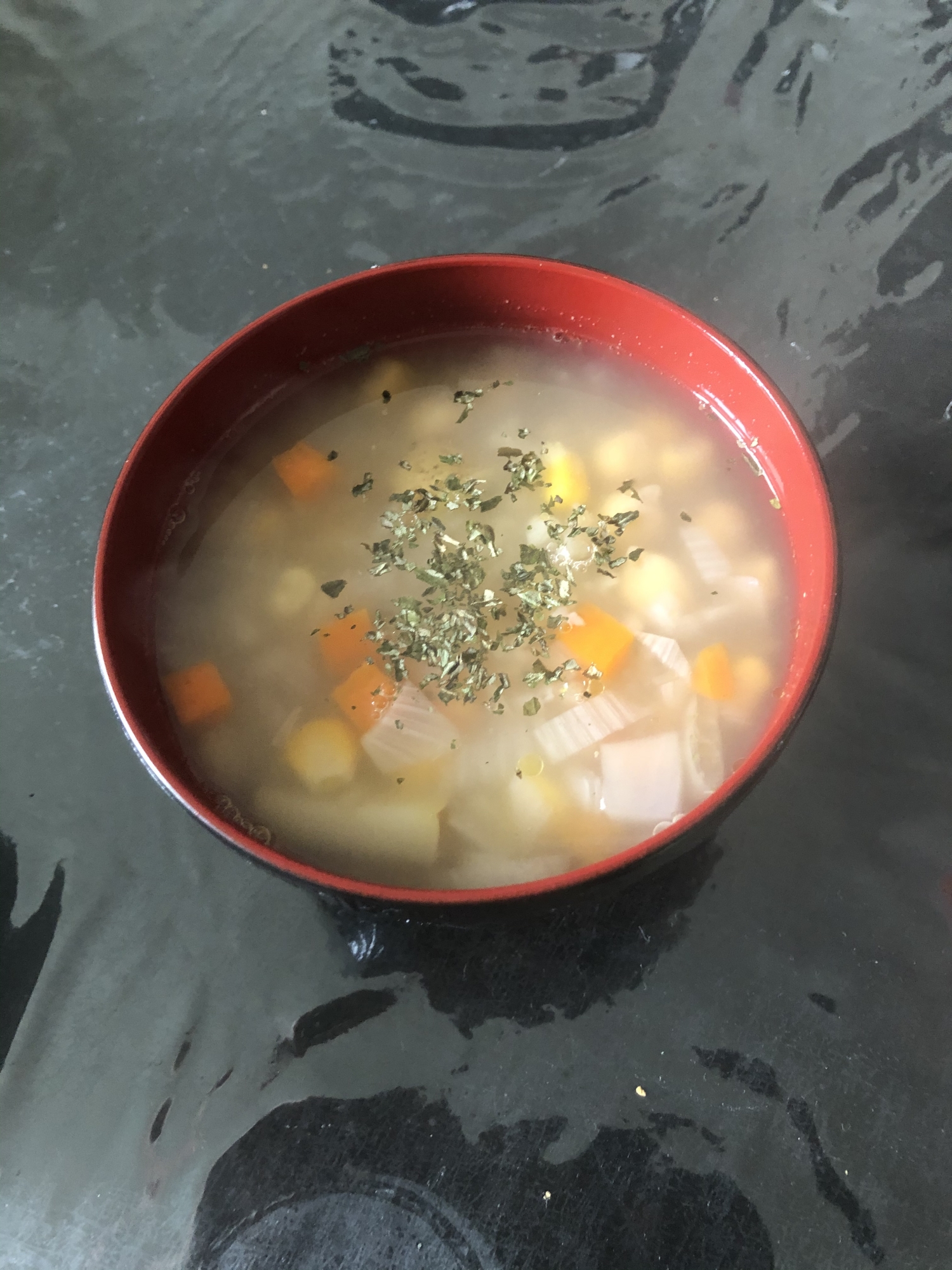 根菜とお米のスープ