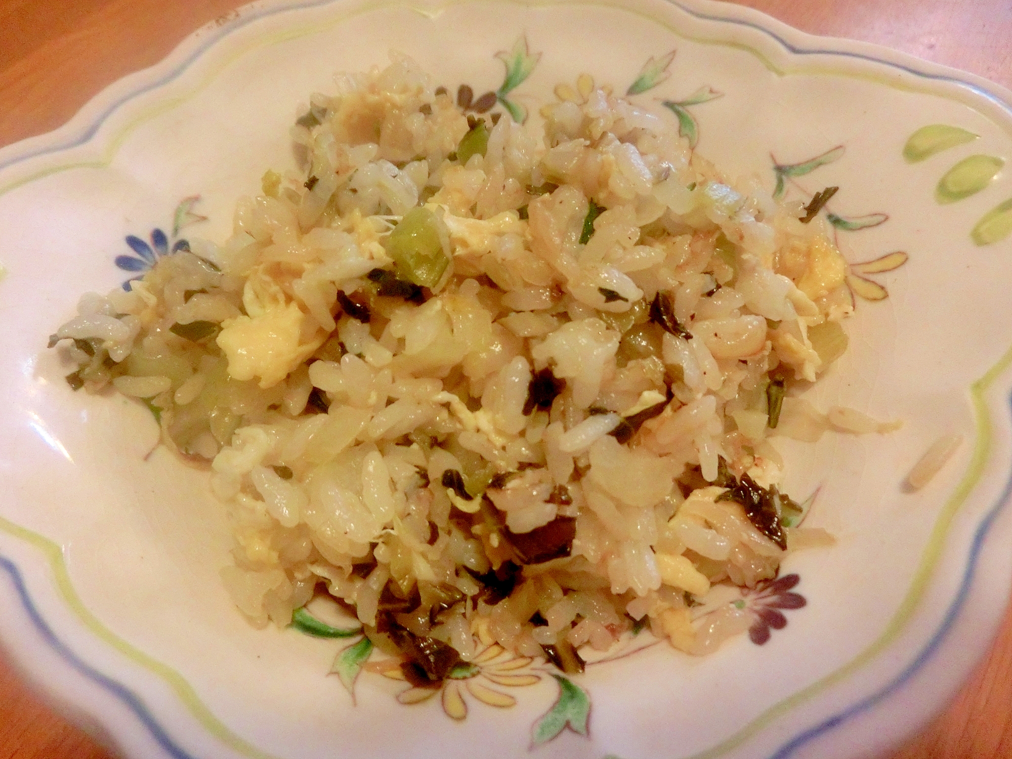 小松菜のオイスターソース炒飯