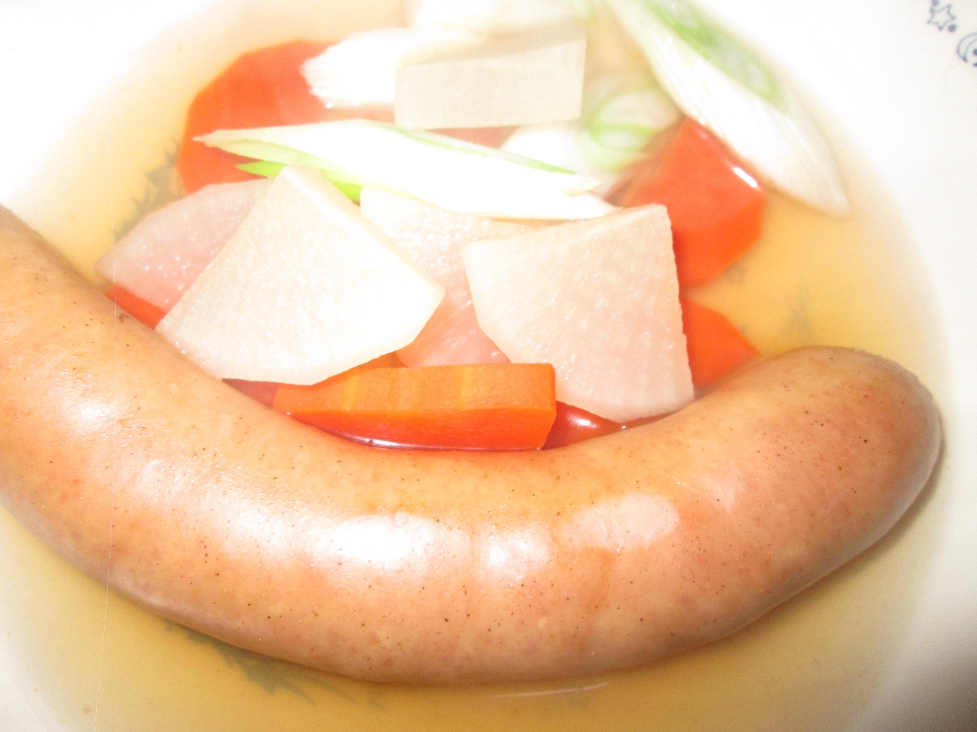 長ネギと根菜のポトフ