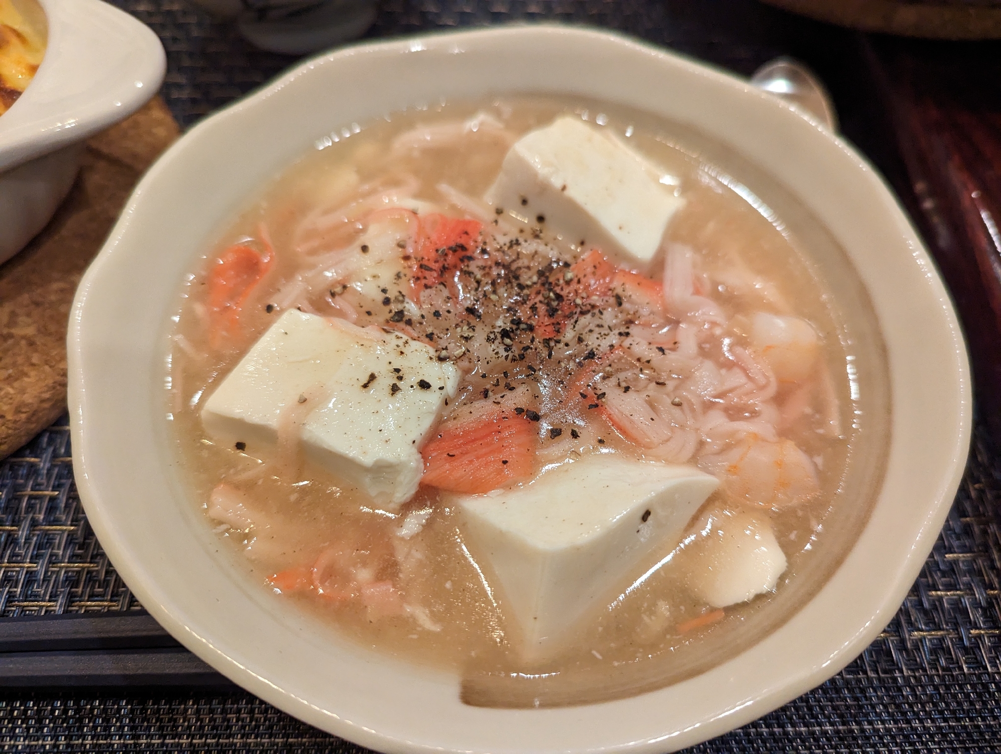 海鮮出汁が効く！豆腐あんかけ！