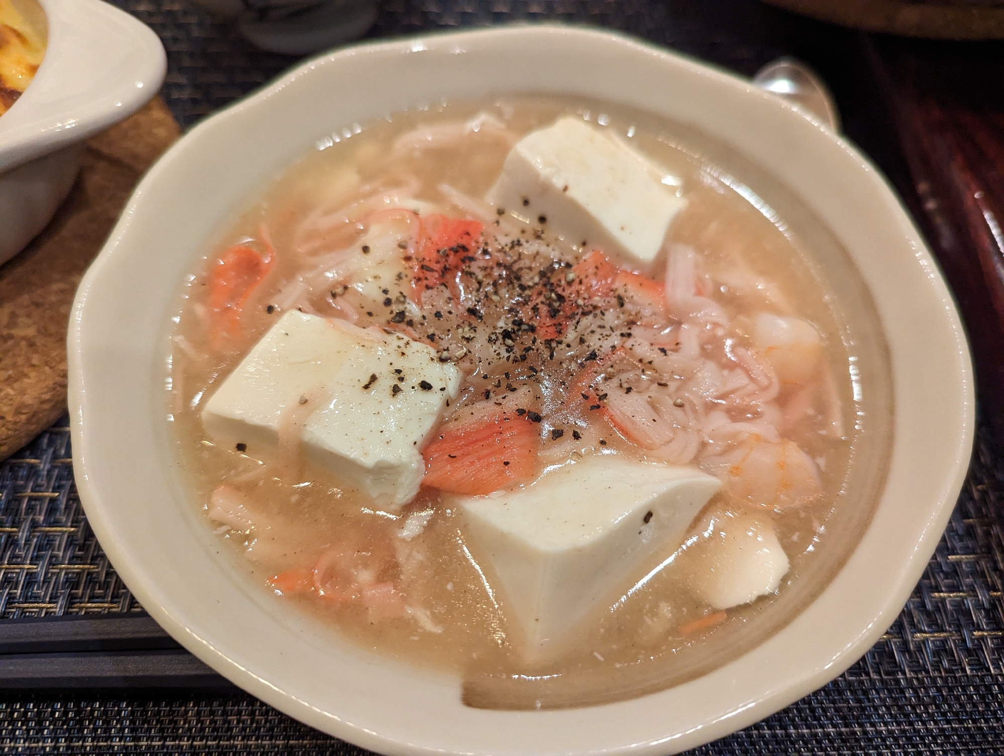 海鮮出汁が効く!豆腐あんかけ!