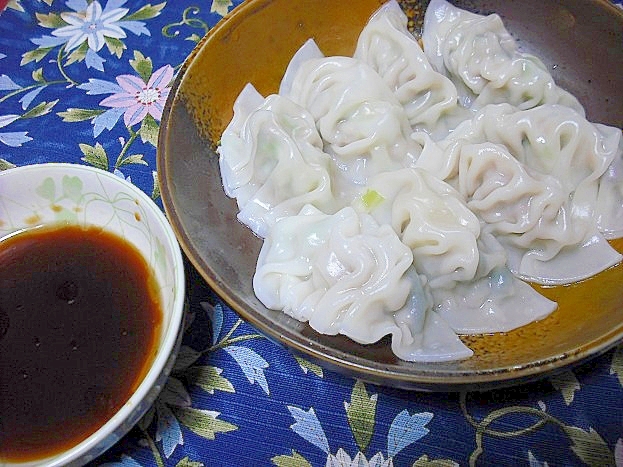 あっさりポン酢で水餃子