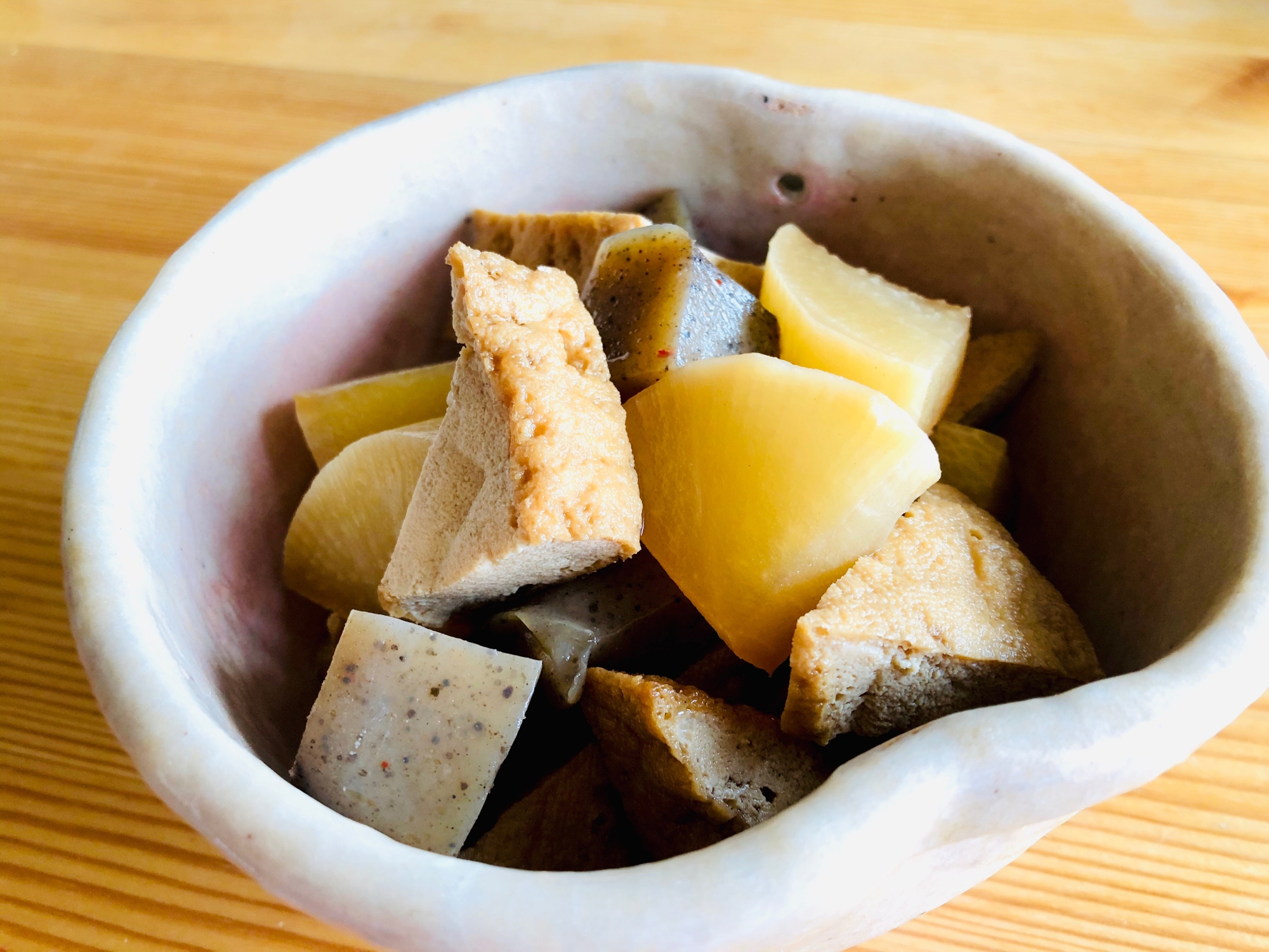 お弁当にも☆大根こんにゃく厚揚げ煮物