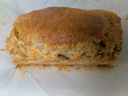 熟バナナ救済♪ホケミでしっとりパウンドケーキ。