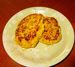 ポリ袋で作るパンプキンハンバーグ