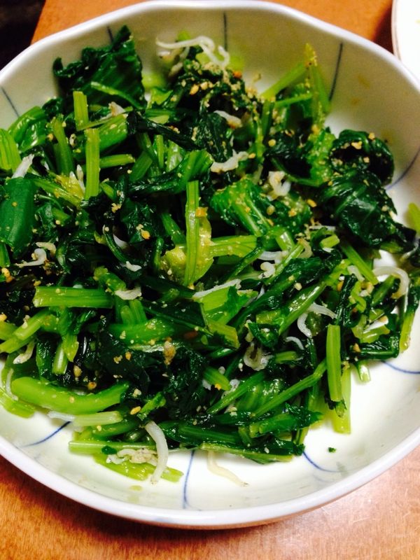 ちんげん菜と水菜の胡麻和え